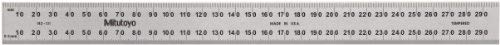 Mitutoyo 182-131, Steel Rule, 300mm (1mm, 0.5mm, 1mm, 0.5mm), 3/64