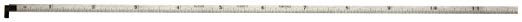 Starrett H610N-12 Spring Tempered Steel Narrow Rule With Inch Graduations With Hook, 12