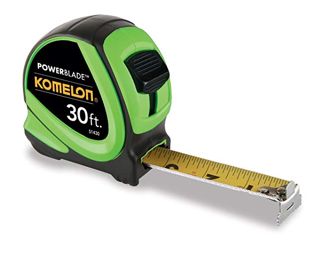 Komelon 51430 30-Foot x 1.06-Inch ABS PowerBlade Tape Measure