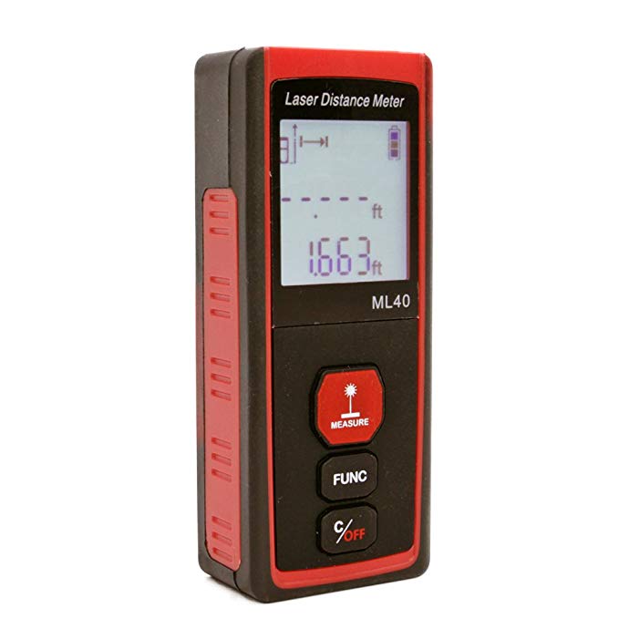 OSMOFUZE Laser Distance Meter Handheld Digital Tape Measure Range Finder Mini Portable Precision Measuring Tool Battery not Included