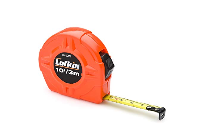 Lufkin L610CME 1/2-Inch/13mm x 10-Foot/3mHi-Viz Orange Power Return Value Tape
