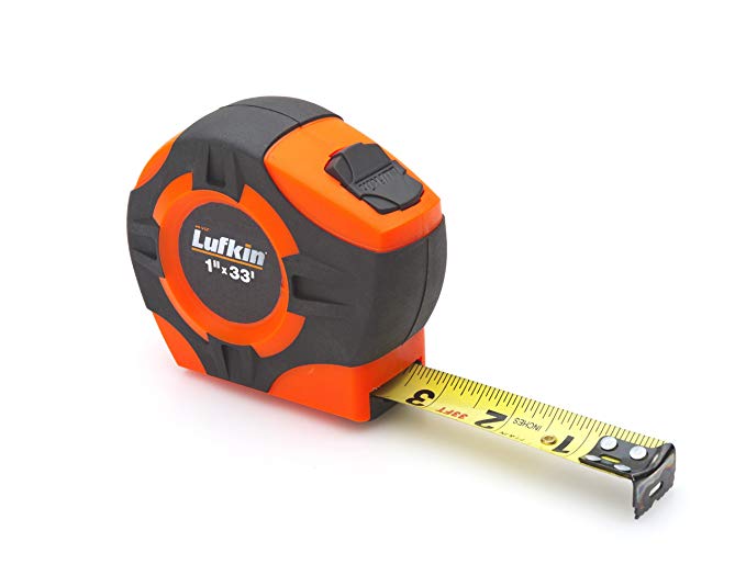 Lufkin PHV1433 Power Return Tape, 1-Inch by 33-Feet, Hi-Viz Orange