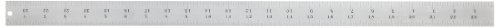 Starrett C604R-24 Spring Tempered Steel Rule With Inch Graduations, 4R Style Graduations, 24