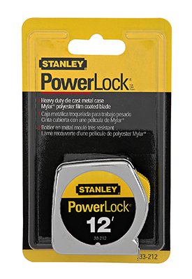 Stanley Hand Tools 33-212 12' PowerLock® Tape Measure With Stud Markings Every 16