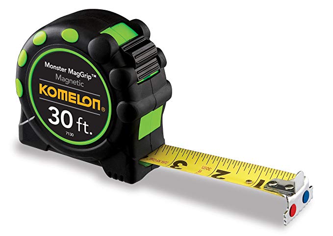 Komelon 7130 Monster MagGrip 30-Feet Measuring Tape with Magnetic End