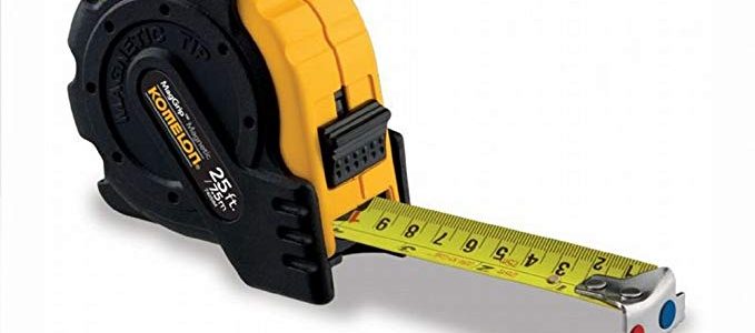 Komelon 7425IM 4 Pack 25ft./7.5m x 1in. MagGrip Tape Measure, Black Review